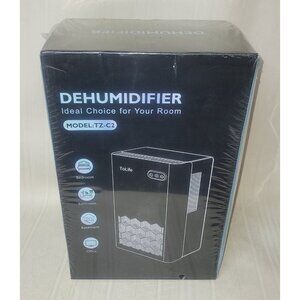 TOLIFE TZ-C2 Dehumidifier- BLACK, 7 Color LED Options. New and Sealed